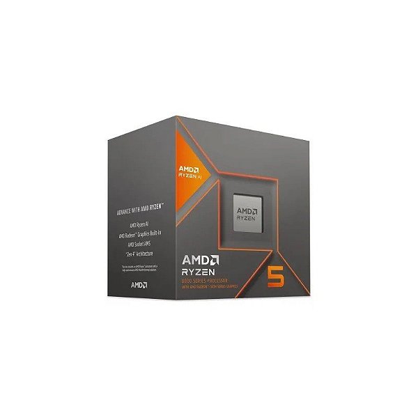 Processador AMD AM5 Ryzen R5-8600G 4.3 GHZ 22MB com Cooler