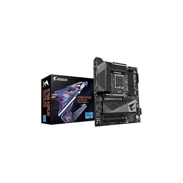 Placa Mãe Gigabyte B760 Aorus Elite Ax LGA 1700 DDR5 Preto