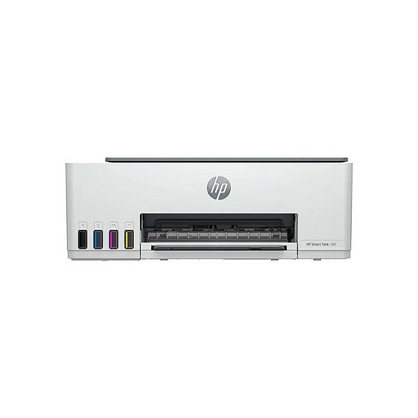 Impressora HP Smart Tank 580 3 em 1 com USB, Wireless, Bluetooth Branca - Bivolt