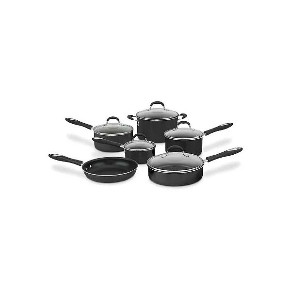 Jogo de Panela Cuisinart 11Peças Preto