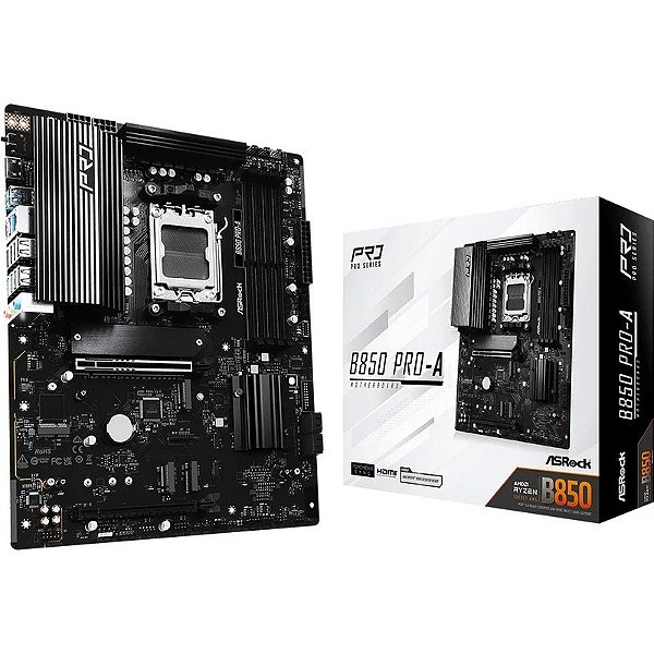 Placa-mãe ASRock B850 PRO-A AM5/4xDDR5/PCI-E/HDMI/USB-C