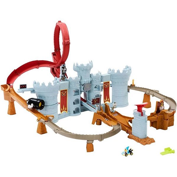 Hot Wheels Pista de Corrida do Castelo do Bowser Mariokart - Mattel JHD24 9564