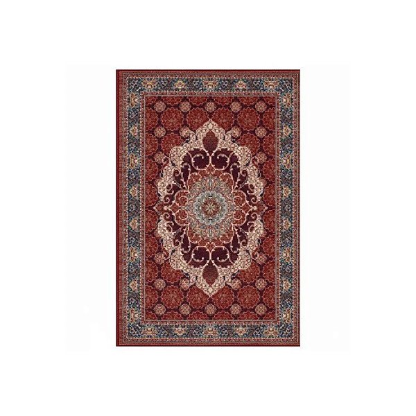 Tapete Turco Turquesa Tipo Persa 2,00 X 2,00 M Vermelho