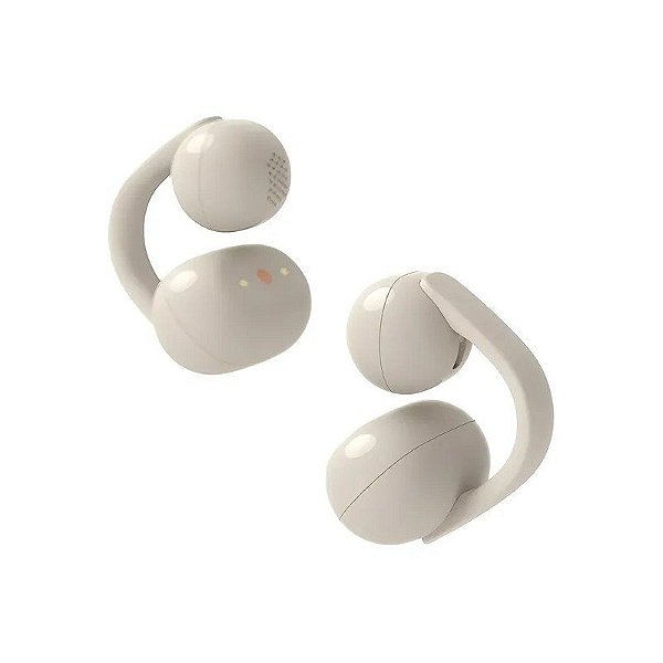 Fone de Ouvido Sony Linkbuds Clip WF-LC900/VZ Bluetooth - Cinza Bege