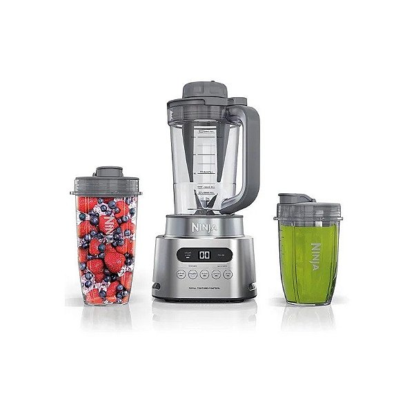 Liquidificador Ninja Twisti SS151 Blender Duo 1600 W 110V - Prata