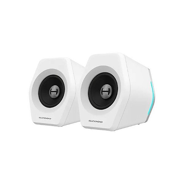 Caixa de Som Gamer Edifier G2000 RGB Bluetooth - Branco