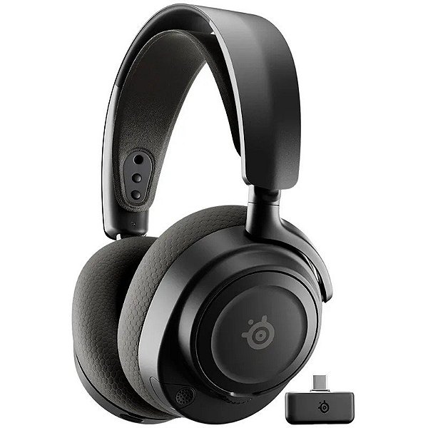 Fone de ouvido gamer SteelSeries Arctis Nova 7P Wireless Gen 2 61744 - Preto