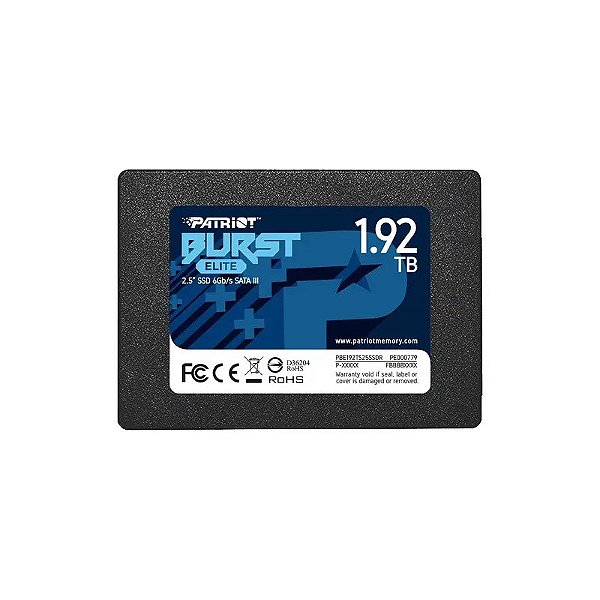 SSD Patriot Burst Elite 1,92 TB 2,5" SATA 3 - PBE192TS25SSDR