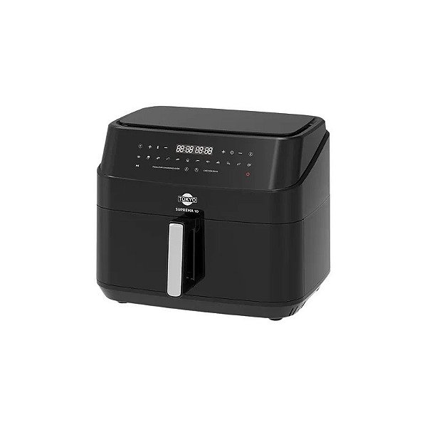 Fritadeira Air Fryer Tokyo Suprema EDTOKAFRYER10 Dupla 10L 2400W 220V Preta