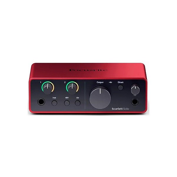 Interface de Áudio Focusrite Scarlett Solo 4ª Geração