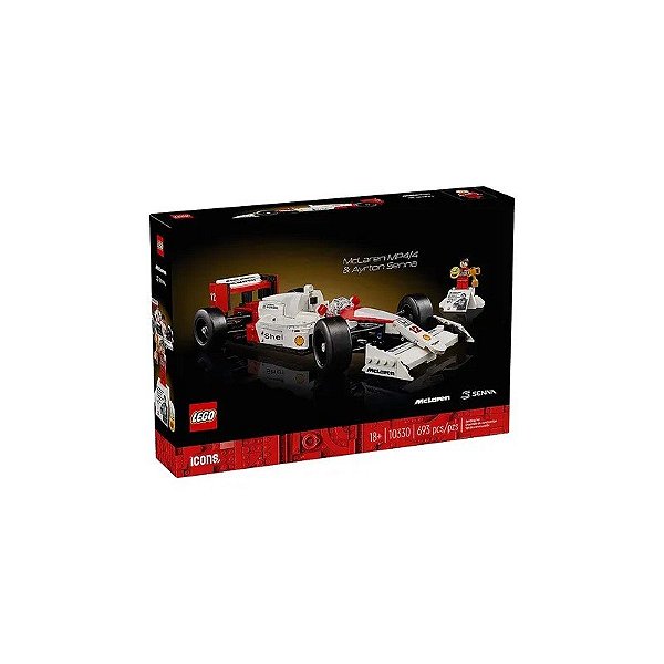 Kit de Construção Lego Icons McLaren MP4/4 & Ayrton Senna 10330 693 Peças