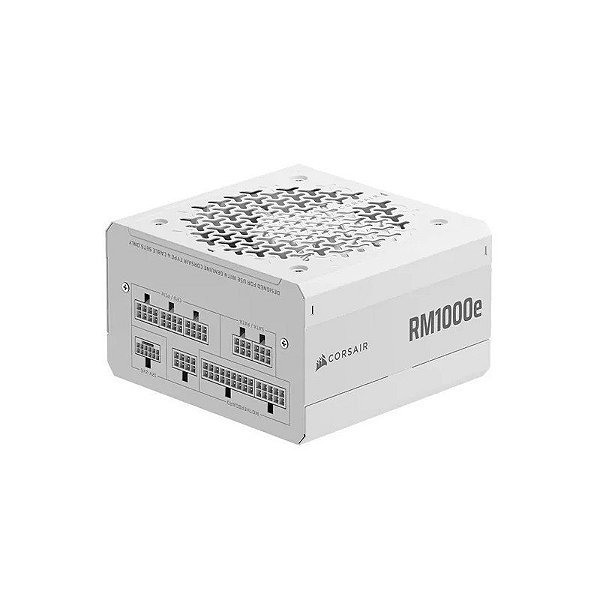 Fonte Corsair RM1000E CP-9020294-Na ATX 1000W 80 Plus Gold Totalmente Modular - Branco