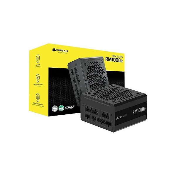 Fonte Corsair 1000W RM1000E Cybenetics Modular CP-9020294-Na