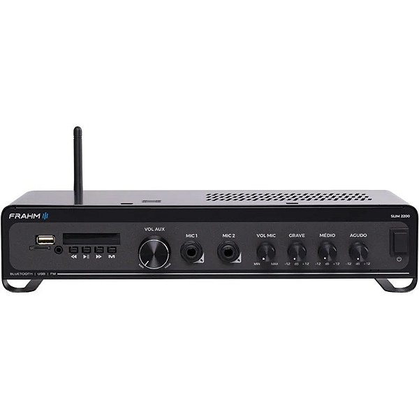 Receptor Amplificador Frahm Slim 2200 G5 USB/FM/SD/Bluetooth 120W - Bivolt