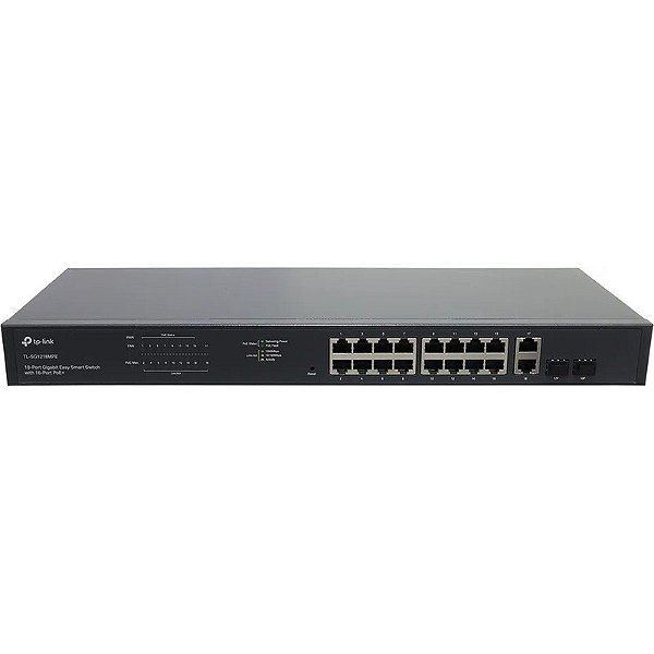 Switch TP-Link TL-SG1218MPE 16PoE+ Gigabit de 18 portas com 2 SFP