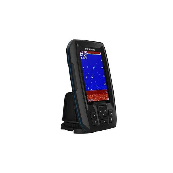 Aparelho de GPS Garmin Striker Plus 4 Sonda com Transdutor de Feixe Duplo