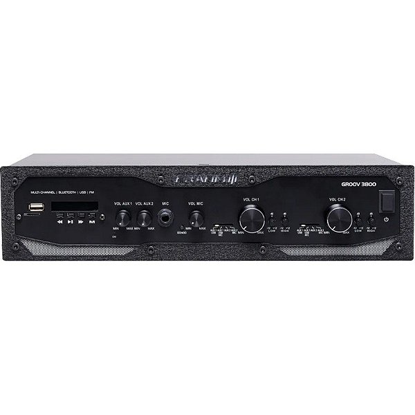 Receptor Amplificador Frahm GR 3800 BT G5 USB/FM/SD/Bluetooth 300W RMS - Bivolt