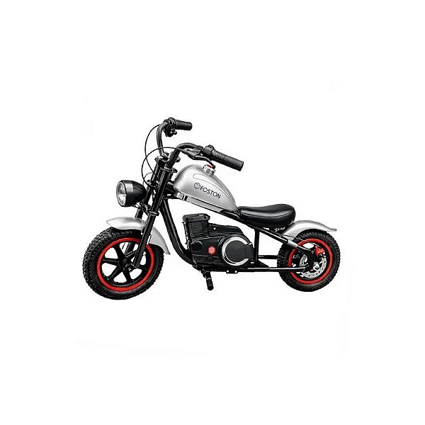 Moto Elétrica Infantil X100 Cinza