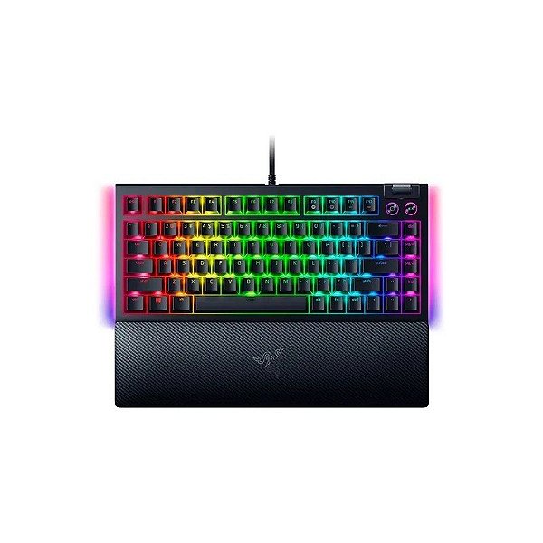Teclado Gamer Razer BlackWidow V4 RZ03-05003400-R3U1 RGB Switch Hotswap Layout 75% USB - Fantasma Verde