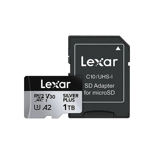 Cartão de Memória Micro SD Lexar Professional Silver Plus 205-150 MB/s C10 1 TB (LMSSIPL001T-Bnang)
