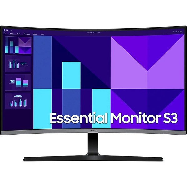 Monitor Curvo Samsung 32" S3 Essential LS32D396GANXZA 4ms/FHD/100Hz/HDMI