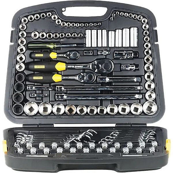 Kit de Ferramentas Stanley (120 Peças) com Maleta