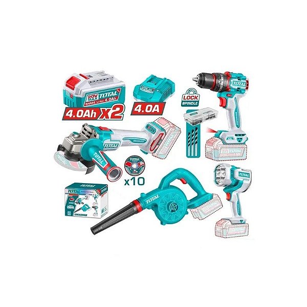 Kit Total 4 Peças 20V TOSLI250993