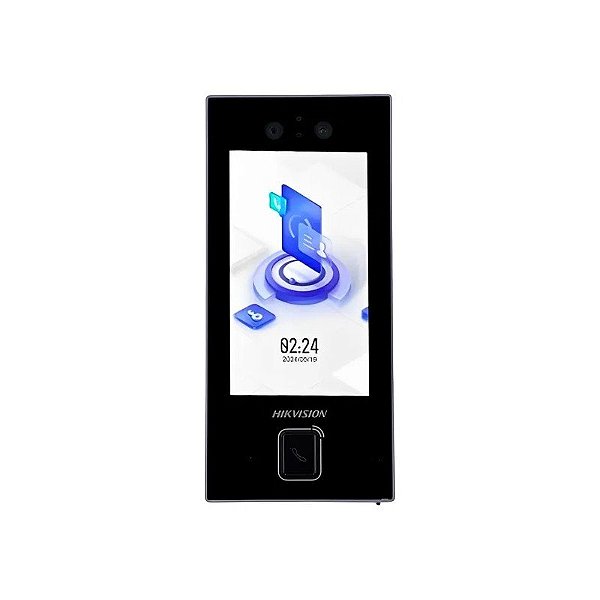 Terminal de Acesso Facial Hikvision DS-K1T344MBWX-E1 Touch 4,5" 2MP - Preto