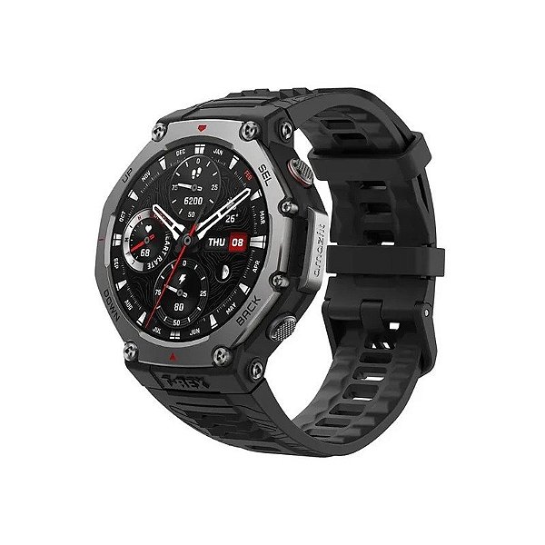 Relógio Amazfit T-Rex 3 A2322 com GPS/Wi-Fi - Ônix