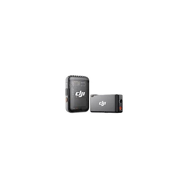 Microfone Dji Mic 2 Sem Fio / 1TX + 1RX / FCC / Lightning / USB-C - Preto