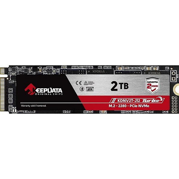 Unidade de Estado Sólido KeepData 2TB NVMe PCIe Gen 3.0 x4 - KDNV2T-J12