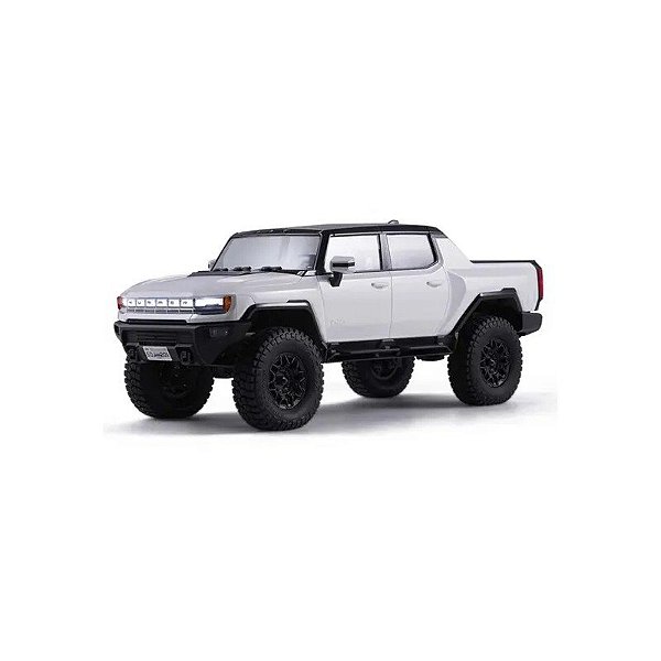 Carro FMS 1/18 FCX18 Hummer Ev 4WD Crawler White RTR FMS11852RTRWH