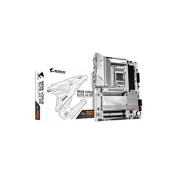 Placa Mãe AM5 Gigabyte B650 Aorus Elite Ax Ice DDR5/Wifi