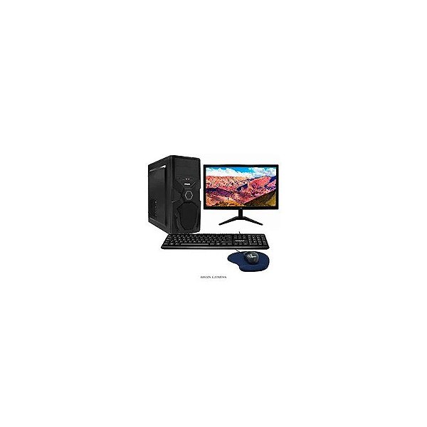 Computador Montado Intel Core i5 2400 de 3.3GHZ 8GB de Ram / 120GB SSD + Monitor / Mouse / Mousepad / Teclado - Preto