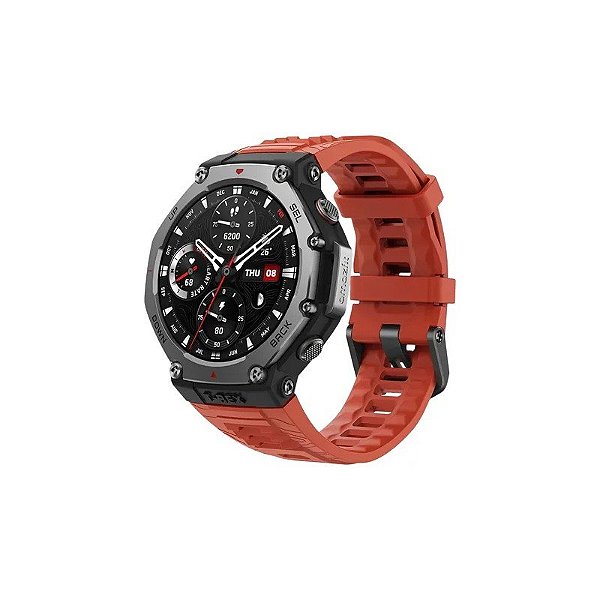 Relógio Inteligente Amazfit T-Rex 3 A2323 Vermelho Lava