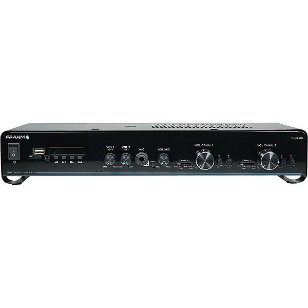 Receptor Amplificador Frahm Slim 2500 APP G5 Bluetooth/USB/SD/FM 230W Bivolt