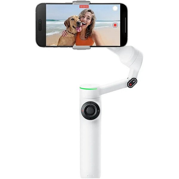 Estabilizador Gimbal Insta360 Flow 2 Pro Ultimate AI CINSABQB para Smartphone Branco Summit