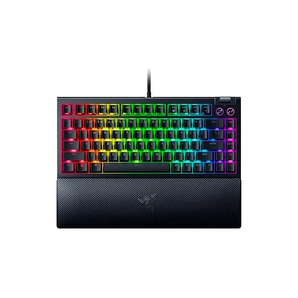 Teclado Razer Blackwidow V4 USB Mecânico RGB Preto RZ03-05000200-R 3U1