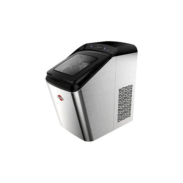 Máquina de Gelo Tokyo Tok-IM Carga Manual 15KG 220V Prata - Preto