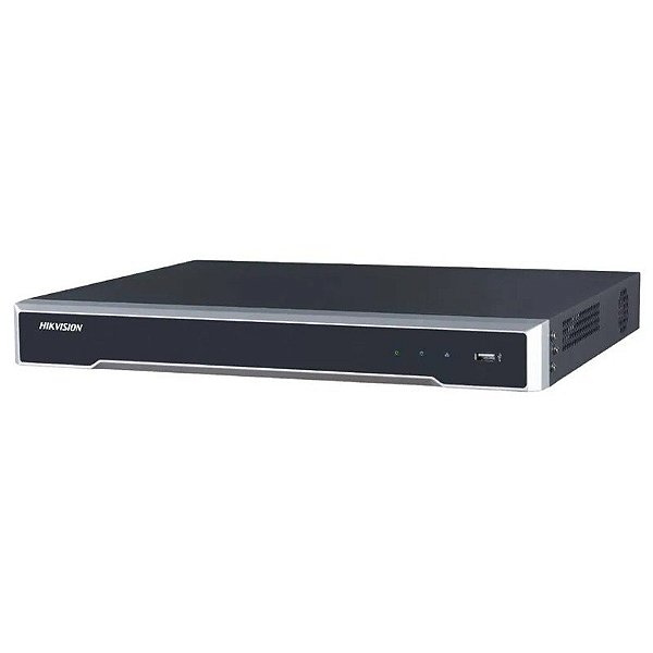 Kit NVR Hikvision CCTV Embarcado DS-7616NI-Q2/16P com 16 Canais 4k (Conexão de Rede) (caixa feia)