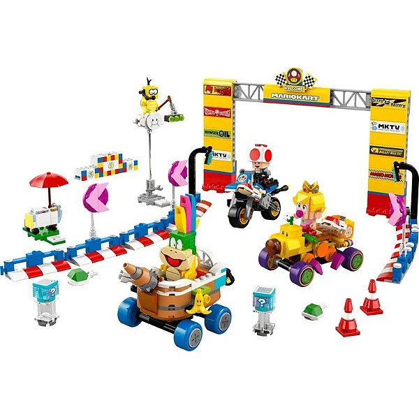 Jogo Lego Super Mario Baby Peach & Grand Prix - 72036 (823 Peças)