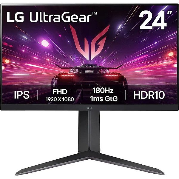 Monitor Gamer LG UltraGear 24" 24GS65F-B Full HD 1ms/180Hz/HDMI/DP