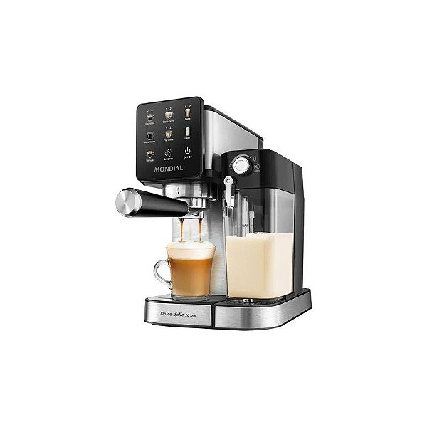 Cafeteira Espresso Mondial Dolce Latte C-28-Ecl 220V Prata/Preto