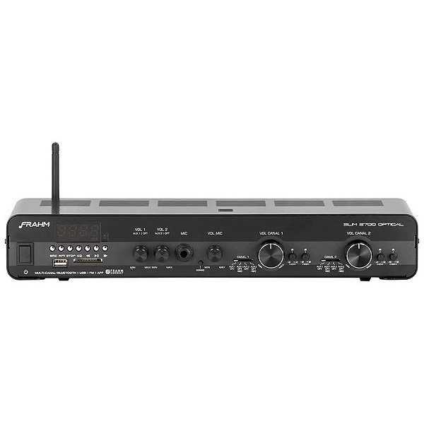 Receptor Amplificador Frahm Slim 2700 Optical G3 Bluetooth/USB/SD/FM 160W Bivolt
