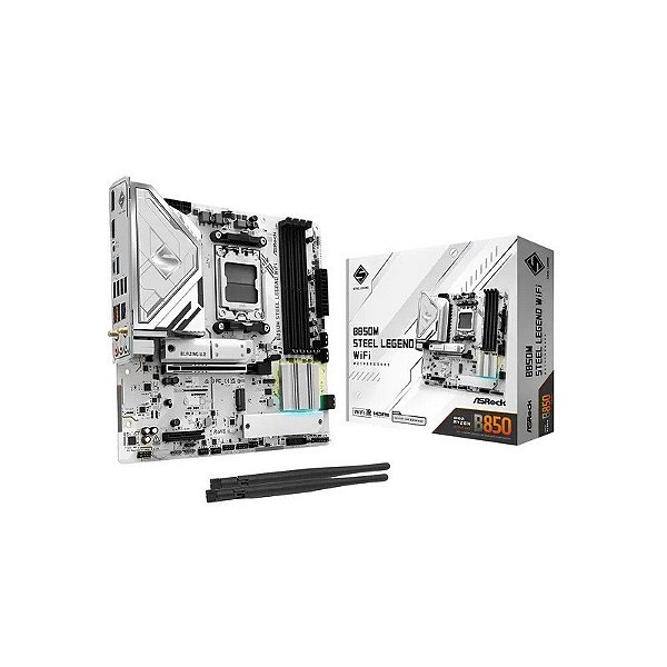 Placa-Mãe Asrock B850M Steel Legend Wi-Fi AM5 DDR5
