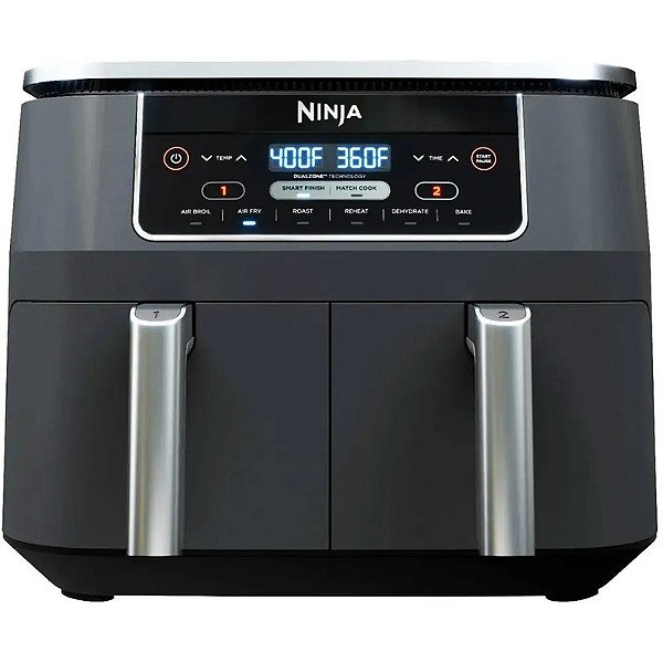 Fritadeira Elétrica Ninja Foodi Air Fryer Smart 7.5L Zona Dupla 1690W DZ201 - 110V/60Hz