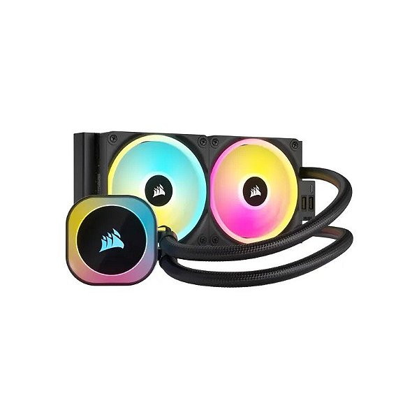Cooler Líquido Corsair Icue Link H100I RGB Aio para Cpu - Preto (CW-9061001-WW)