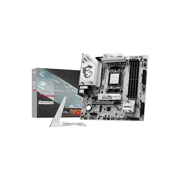 Placa Mãe MSI B850M Gaming Plus Wifi DDR5 Socket AM5 Chipset AMD B850 Micro ATX