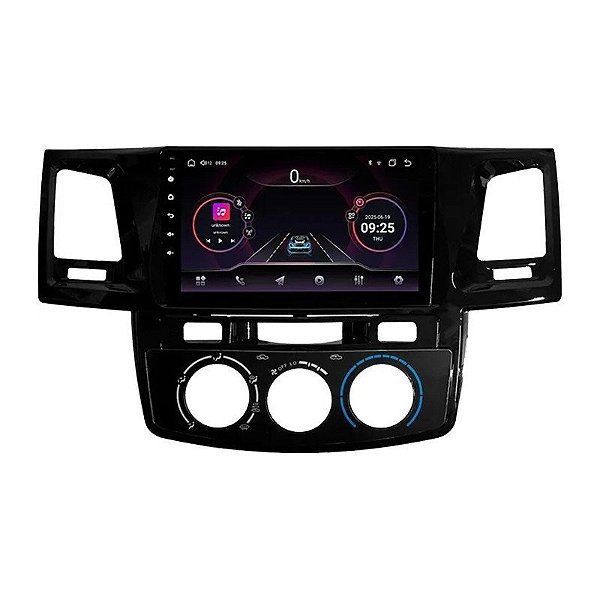 Multimídia Hetzer H-PRO 4G Android 14 9" Toyota Hilux 2012/15 (S/Canbus) (Ar Analógico)