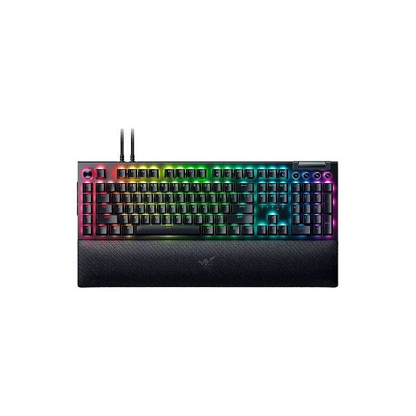 Teclado Razer Blackwidow V4 Pro RZ03-04680200-R3U1 RGB Switch Green USB Inglês - Preto